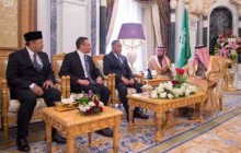 رایزنی مقام های بلندپایه نظامی مالزی، اندونزی و برونئی با پادشاه و وزیر دفاع عربستان