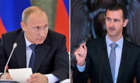 پوتین و بشار اسد در باره آتش بس سوریه تلفنی گفت وگو کردند