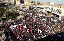 تظاهرات هواداران مقتدا صدر در حمایت از تشکیل دولت متخصصان در عراق