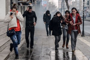 سرکوب تظاهرات مخالفان اردوغان در ترکیه+تصاویر