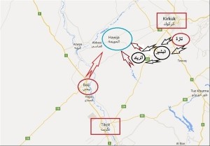 نقشه/ هلاکت 38 داعشی در عراق