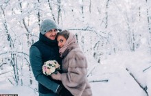 تصاویر/ عروس در دمای منفی40 