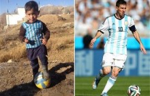 دعوت مسی از کودک افغان برای سفر به اسپانیا و بازدید از باشگاه بارسلونا