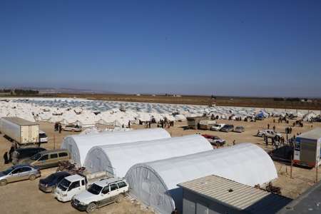 ظرفیت شهرک های چادری در نقطه صفر مرزی سوریه با ترکیه پر شده است