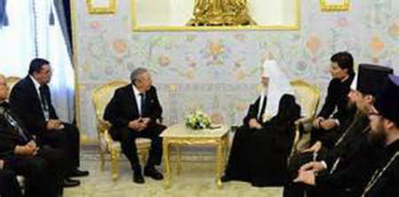 دیدار کاسترو و رهبر ارتدوکس های روسیه پشت درهای بسته