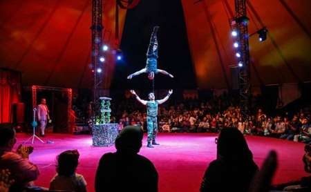 اجرای نمایش سیرک ستارگان بین المللی در قصرشیرین