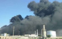 آتش سوزی در واحد نمکزدایی شماره 2 شرکت نفت و گاز کارون اهواز