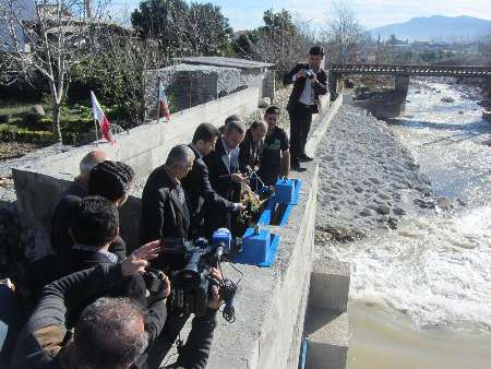 بهره برداری از دیوار حفاظتی رودخانه کورکورسر نوشهر