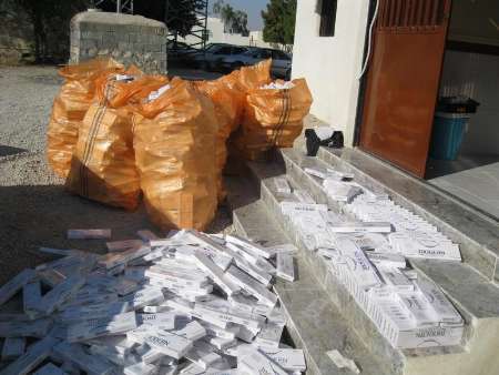 کشف حدود یک میلیون نخ سیگار قاچاق در بستک هرمزگان