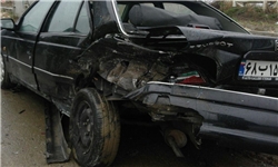 برخورد سه خودرو در جاده تبریز - ارومیه