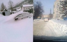 بارش برف زندگی در مسکو را فلج کرد