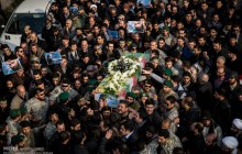 پیکر سه شهید مدافع حرم در مشهد تشییع شد