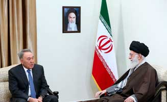 دیدار رئیس جمهوری قزاقستان با مقام معظم رهبری