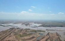 تصاویر هوایی از وقوع سیلاب در خوزستان