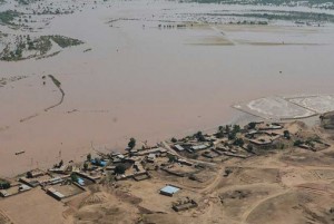  تصاویر هوایی از وقوع سیلاب در خوزستان 