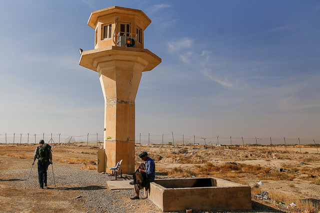 جهت بررسی روند خدمترسانی به زائران هیئتی از کمیسیون امنیت ملی از مرز مهران بازدید کردند