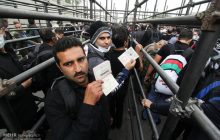کنترل ویزا و گذرنامه در مسیر پایانه مرزی مهران