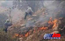 آتش سوزی مناطق جنگلی گالیکش در شرق استان گلستان