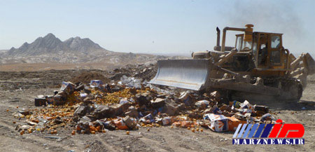 انهدام 56 تن انواع نوشیدنی های قاچاق توسط اموال تملیکی