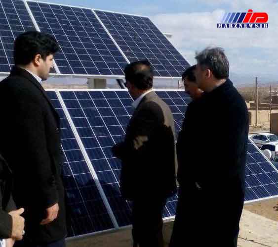 افتتاح نخستین نیروگاه مولد برق خورشیدی خانگی خراسان شمالی در اسفراین