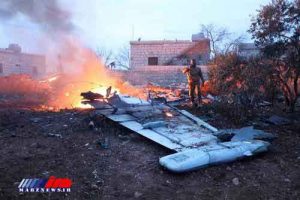 بقایای-سوخوی-25-روسی-پس-از-سرنگونی