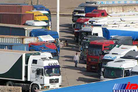 صف 7 روزه کامیون‌های ایرانی در مرز دوغارون