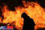 ۱۱ مصدوم براثر آتش سوزی قهوه خانه در چالوس