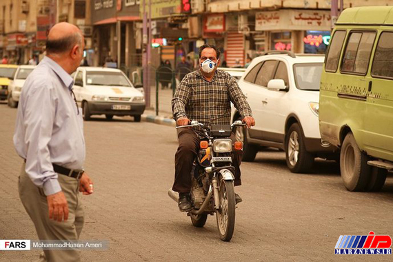 هجوم ریزگردها به اهواز