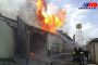 مهار آتش سوزی در کارخانه فولاد رشت