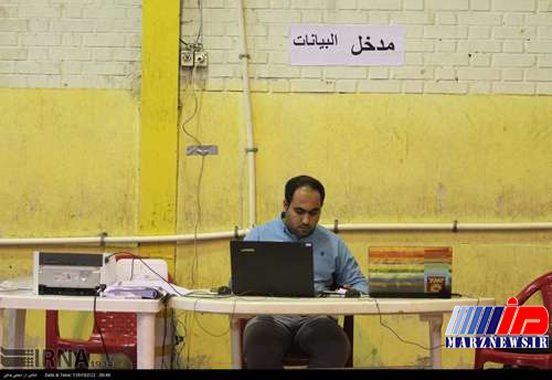 حضور عراقی های خوزستان در انتخابات مجلس عراق (عکس)