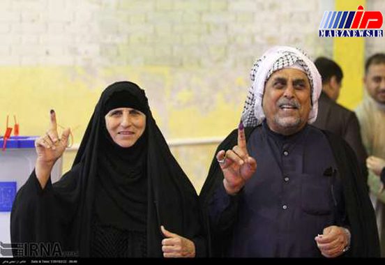 حضور عراقی های خوزستان در انتخابات مجلس عراق (عکس)