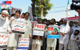 مردم پاکستان علیه جنایت های رژیم صهیونیستی تظاهرات کردند