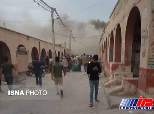 ۷ مصدوم درپی آتشسوزی در بازار قدیم درگهان قشم