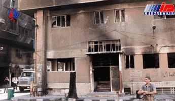 تروریستهای داعش پیش از خروج از دمشق، خانه های مردم را آتش زدند