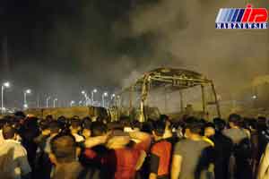 تصادف تانکر سوخت با اتوبوس در سنندج 11 کشته بر جا گذاشت