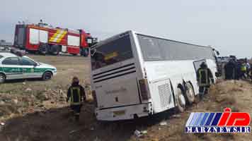 انحراف اتوبوس در محور «گرگان - کردکوی»