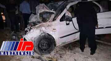 5 کشته و 4 زخمی در تصادف پژو پارس با سمند در اردبیل