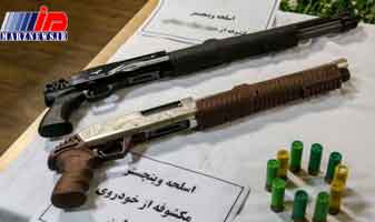 محموله قاچاق اسلحه در کرمانشاه کشف و توقیف شد