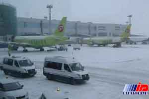 باد و مه فعالیت فرودگاه های مسکو را مختل کرد