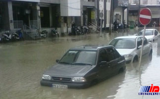 بارندگی شدید در بوشهر باعث آبگرفتگی شد
