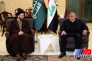 حکیم و عامری بر همکاری دو ائتلاف پارلمانی عراق تاکید کردند