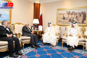 ظریف با نخست وزیر قطر دیدار کرد