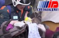 خروج زنده یک نوزاد از زیر آوار پس از 35 ساعت