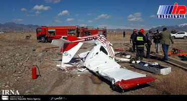 سقوط هواپیمای آموزشی در کاشمر ۲ کشته داد