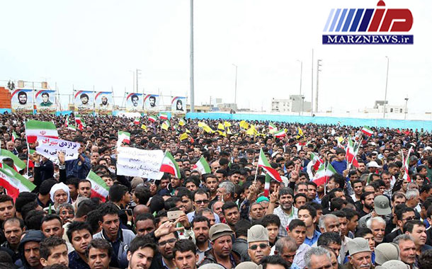 مردم استان بوشهر پشتیبانی خود را از دولت ثابت کردند