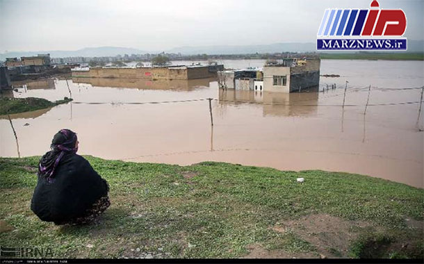 سطح سیلاب شهرک «کرناچی» کرمانشاه یک متر پایین آمد