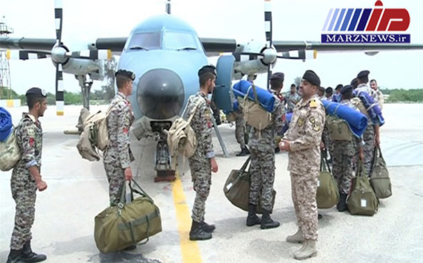 ۸۰عضو تیپ یکم تفنگداران دریایی ارتش عازم مناطق سیل زده شدند