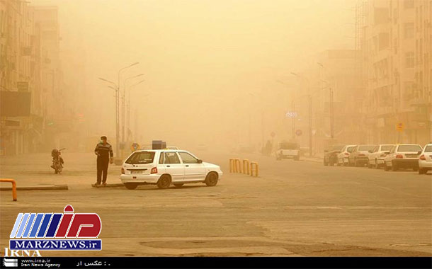 غلظت گرد و غبار در اهواز به ۷٫۸ برابر حدمجاز رسید