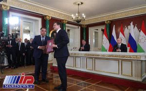 روسیه و تاجیکستان 17 سند همکاری امضا کردند
