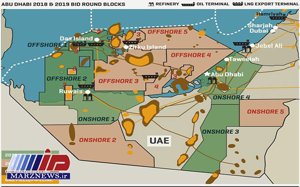 مناقصات اکتشافی ابوظبی در مرز ایران